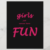 Mädchen wollen nur Spaß haben Flyer (Hinten)