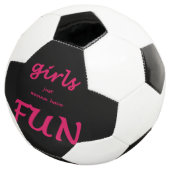 Mädchen wollen nur Spaß haben Fußball (Dreiviertel)