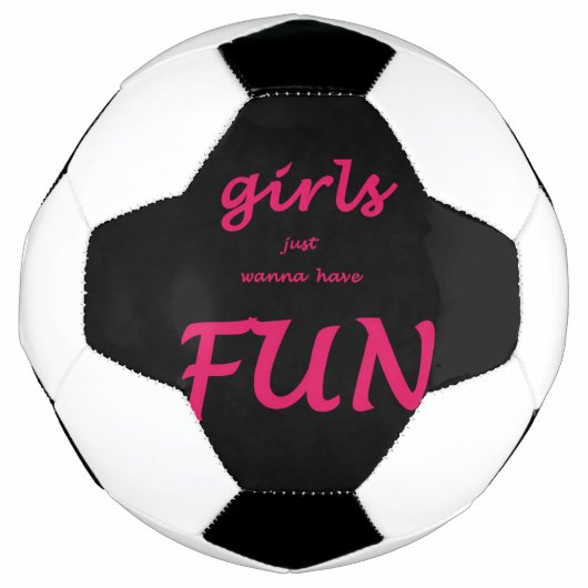 Mädchen wollen nur Spaß haben Fußball (Vorderseite)