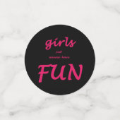 Mädchen wollen nur Spaß haben Konfetti (Klein Vorderseite)