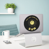 Mädchen wollen nur Sun 🌞 haben Aufkleber (Laptop auf Schreibtisch)