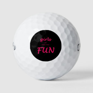 Mädchen wollen nur Vergnügen Golfball