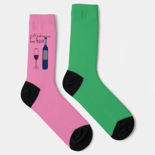 Mädchen wollen Spaß und Brandy-Socken haben Socken (Rechts)