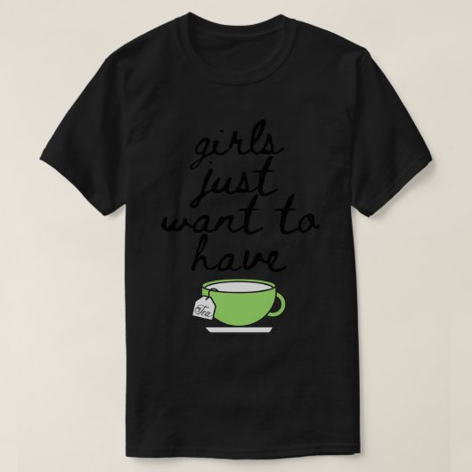 Mädchen Wollte einfach, Tee Lover Tasse Cup trinke (Design vorne)
