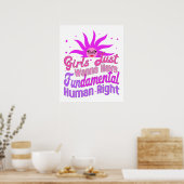 Mädchen Wollte Grundrechte zu haben, Feministin Poster (Küche)