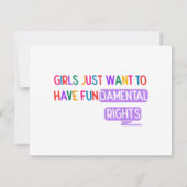 Mädchen wollte, Grundrechte zu haben Frauenrechte (Rückseite)