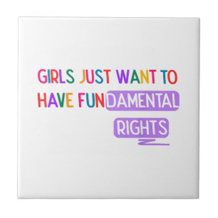 Mädchen wollte, Grundrechte zu haben Frauenrechte Fliese