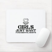 Mädchen Wollte nur Grundrechte Mousepad (Mit Mouse)