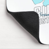 Mädchen Wollte nur Grundrechte Mousepad (Ecke)