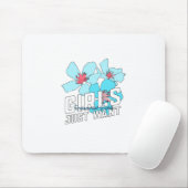 Mädchen Wollte nur Grundrechte Mousepad (Mit Mouse)