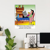 Mädchen, Zucker, Gewürze und Zahnärzte Poster (Heimbüro)