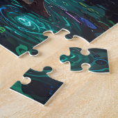 Mädchen zur ruhigen Zeit am Fluss Puzzle (Seite)