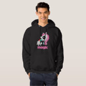 Mädchen zurück zur Schule Regenbogen Barf Magic Ei Hoodie (Vorne ganz)