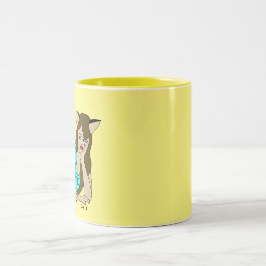 Mädchen Zweifarbige Tasse (Mittel)