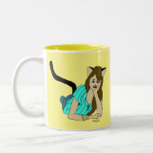 Mädchen Zweifarbige Tasse (Links)