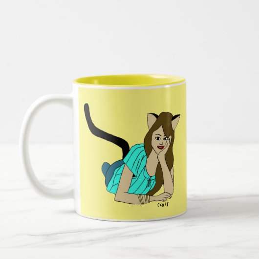 Mädchen Zweifarbige Tasse (Links)