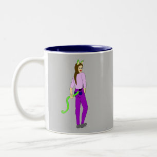 Mädchen Zweifarbige Tasse
