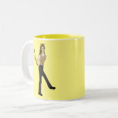 Mädchen Zweifarbige Tasse (Vorderseite Links)