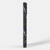 Mädchenace dienen goldenes Volleyball w Textmuster Case-Mate iPhone Hülle (Rückseite / Rechts)