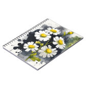 Mädchenauge - Aquarellblumen Notizblock (Linke Seite)