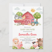 MädchenBaby-Dusche Einladung (Vorderseite)