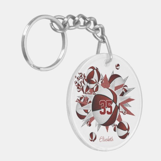 Mädchenbällchen Schlüsselanhänger (Vorderseite links)