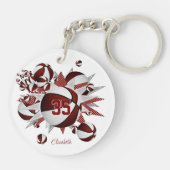 Mädchenbällchen Schlüsselanhänger (Rückseite)