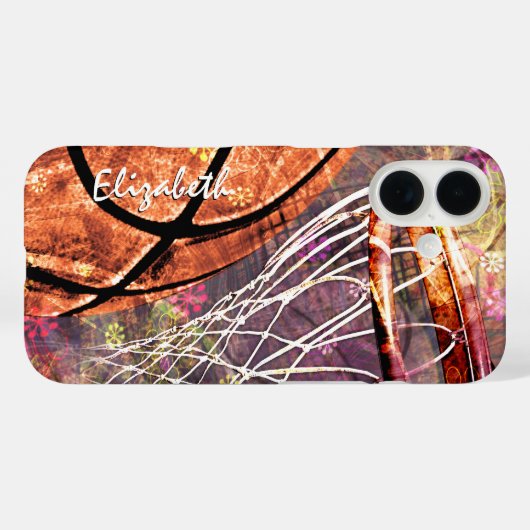 Mädchenbasketball Case-Mate iPhone Hülle (Rückseite (Horizontal))