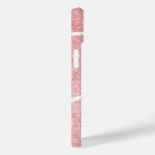 Mädchenbasketball in mit Monogramm rosa Case-Mate iPhone Hülle (Rückseite / Rechts)