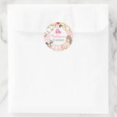 Mädchenbauernhof Geburtstagskleber, Farmfavoriten Runder Aufkleber (Tasche)