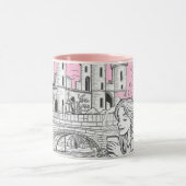 Mädchenbecher mit Blumen Tasse (Zentrum)