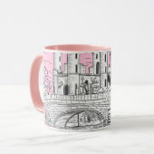 Mädchenbecher mit Blumen Tasse (Vorderseite Links)