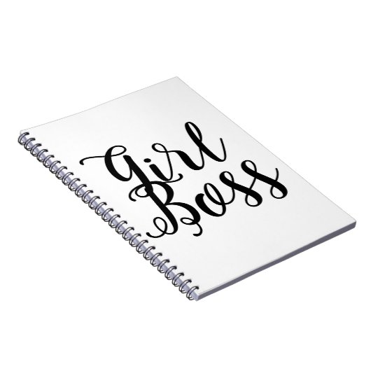 Mädchenchef-Kalligraphie Notizblock (Rechte Seite)