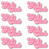 Mädchenclub Aufkleber (Vorderseite)