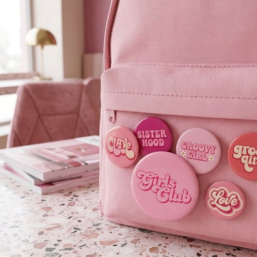 Mädchenclub Button