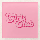 Mädchenclub Glasuntersetzer (Vorderseite)