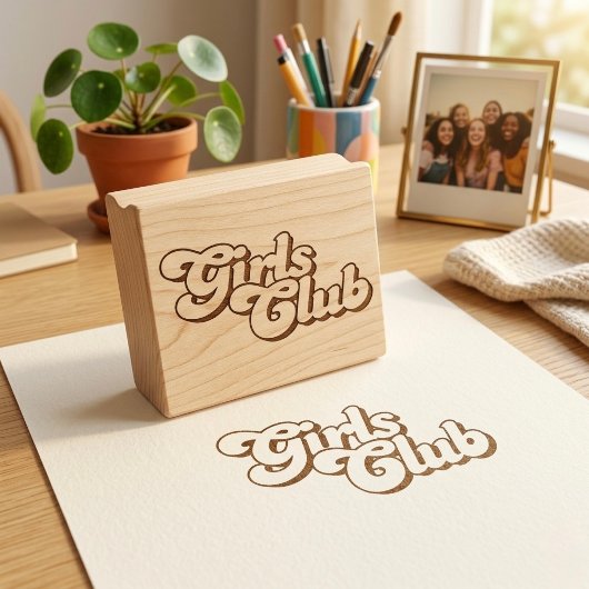 Mädchenclub Gummistempel