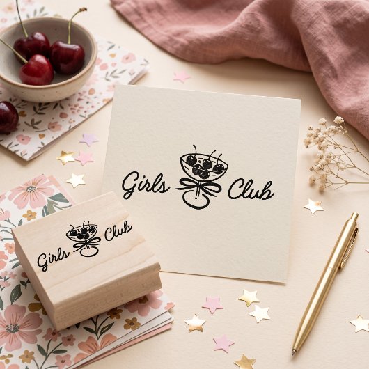 Mädchenclub Gummistempel