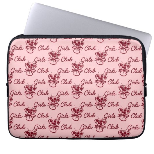 Mädchenclub Laptopschutzhülle (Vorderseite)
