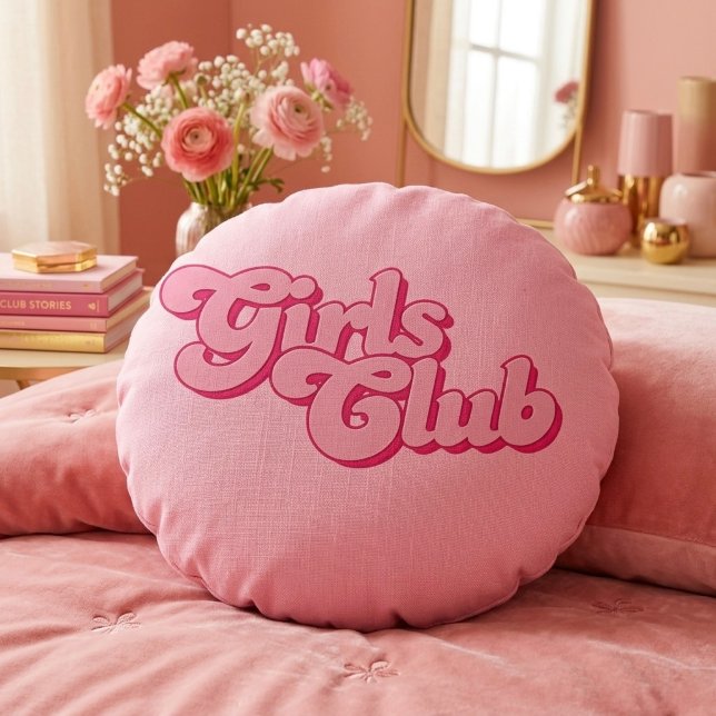 Mädchenclub Rundes Kissen (Von Creator hochgeladen)