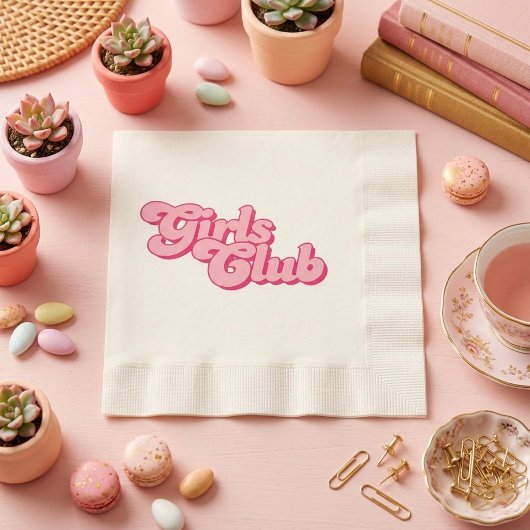 Mädchenclub Serviette