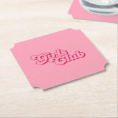 Mädchenclub Untersetzer (angewinkelt)