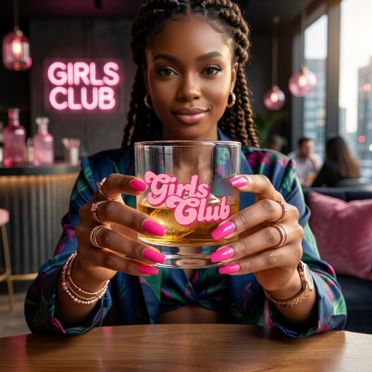 Mädchenclub Whiskyglas