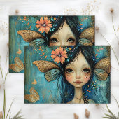 MÄDCHENDEKOUPATION SEIDENPAPIER