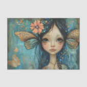 MÄDCHENDEKOUPATION SEIDENPAPIER (Vorderseite)