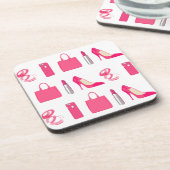 Mädchendesign Getränkeuntersetzer (Linke Seite)