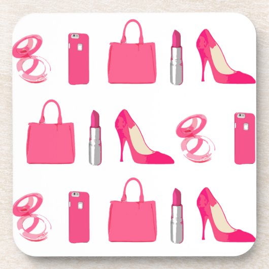 Mädchendesign Getränkeuntersetzer (Vorderseite)