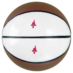 Mädchendesign, leichtes Gold, purpurpurrot Basketball
