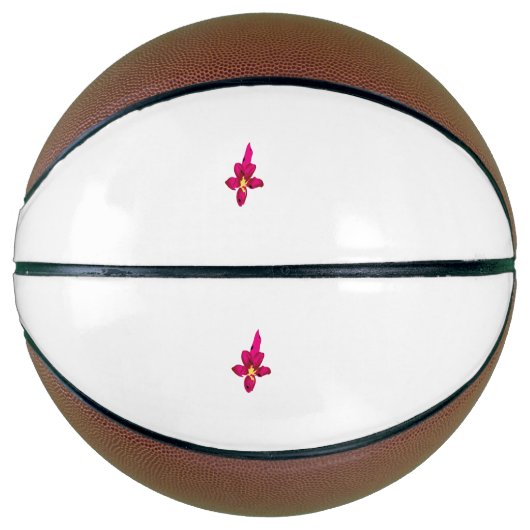 Mädchendesign, leichtes Gold, purpurpurrot Basketball (Vorderseite)