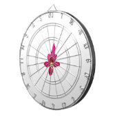 Mädchendesign, leichtes Gold, purpurpurrot Dartscheibe (Vorderseite rechts)